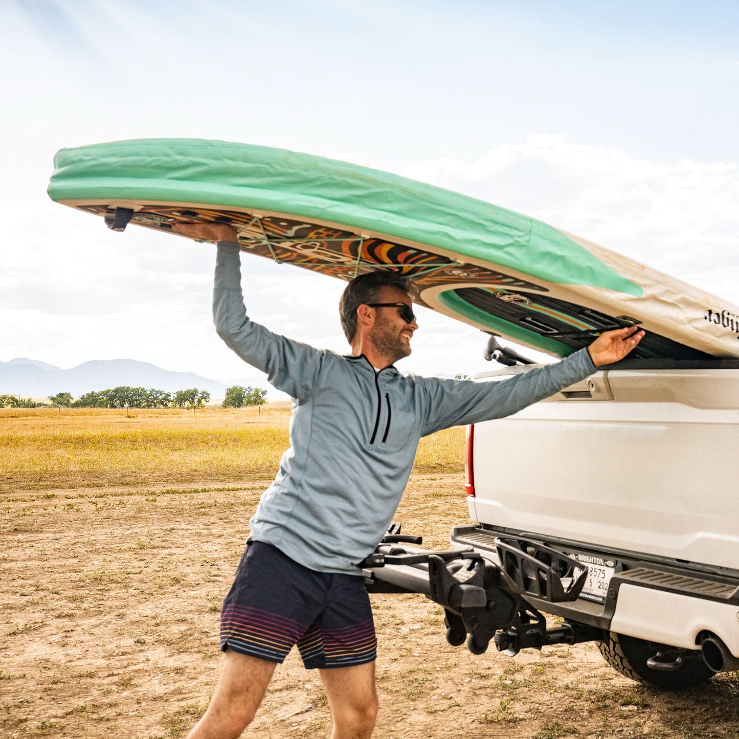 Men's Wool 1/4 Zip Merino Sun Hoodie - Microweight