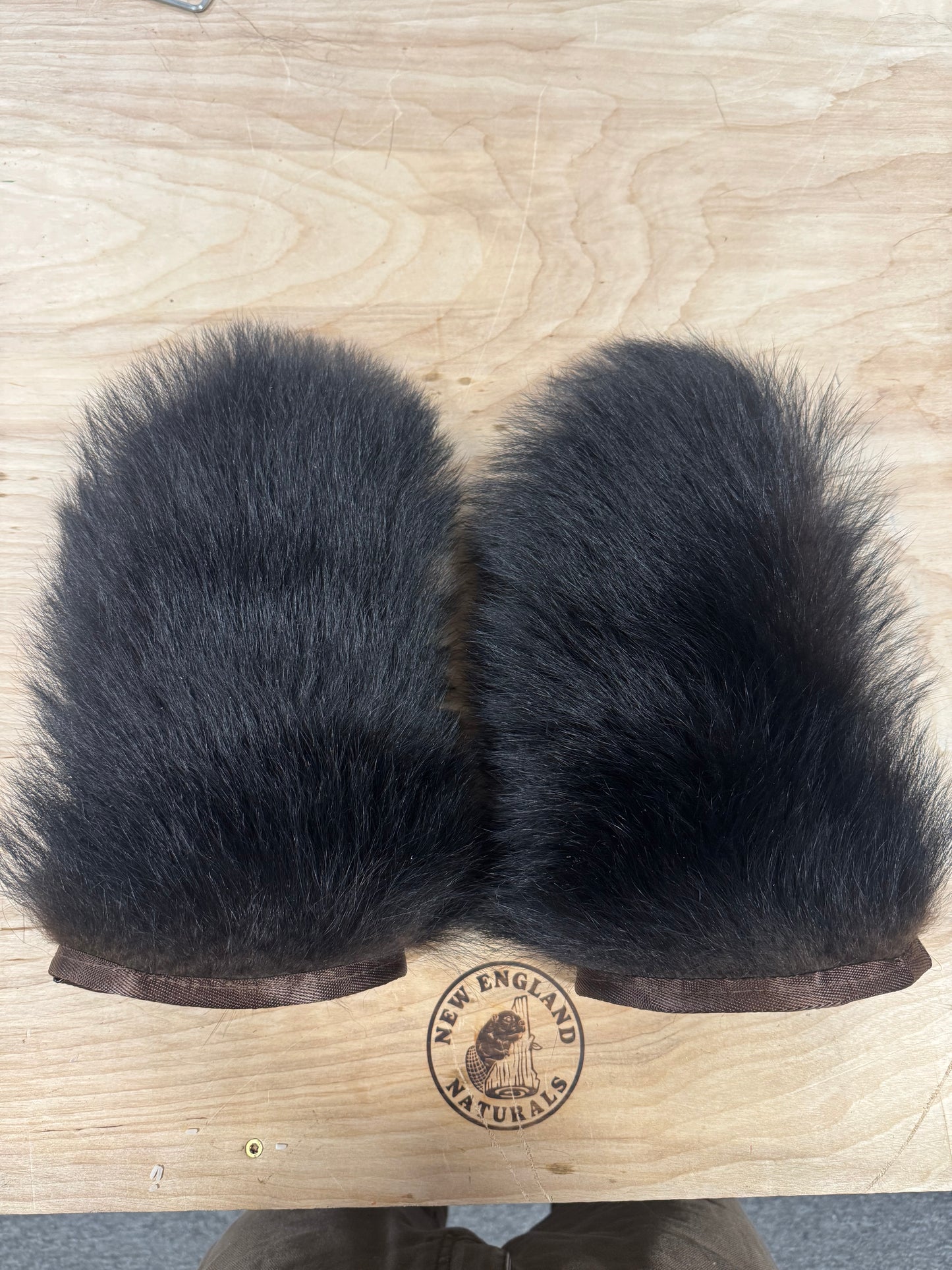 Black Bear Fur Mittens