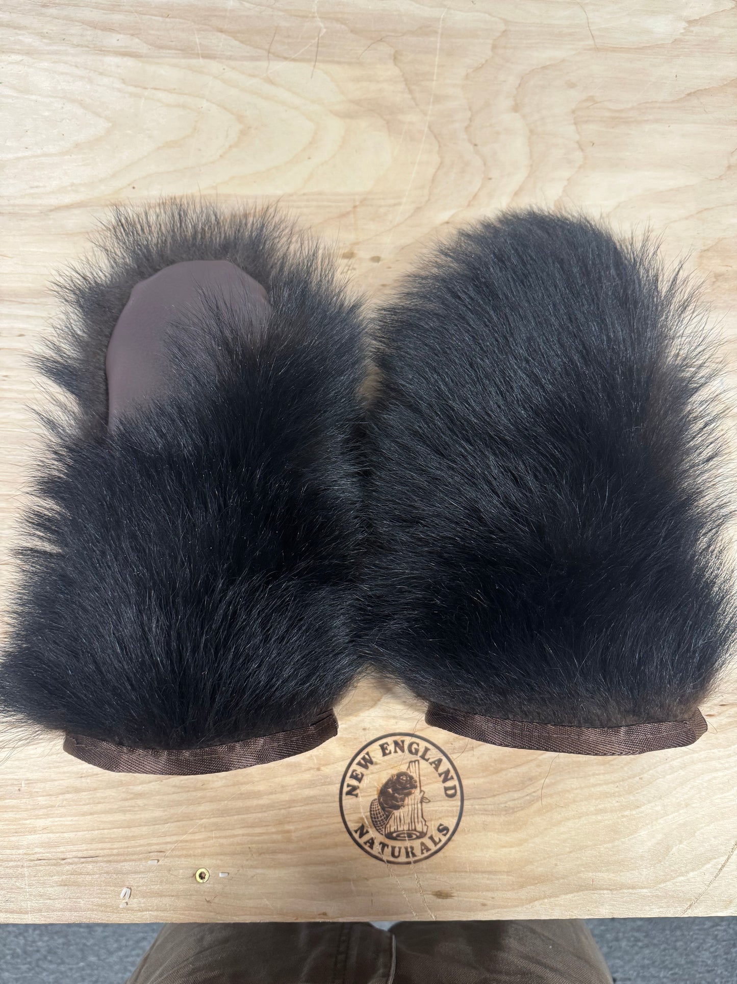 Black Bear Fur Mittens