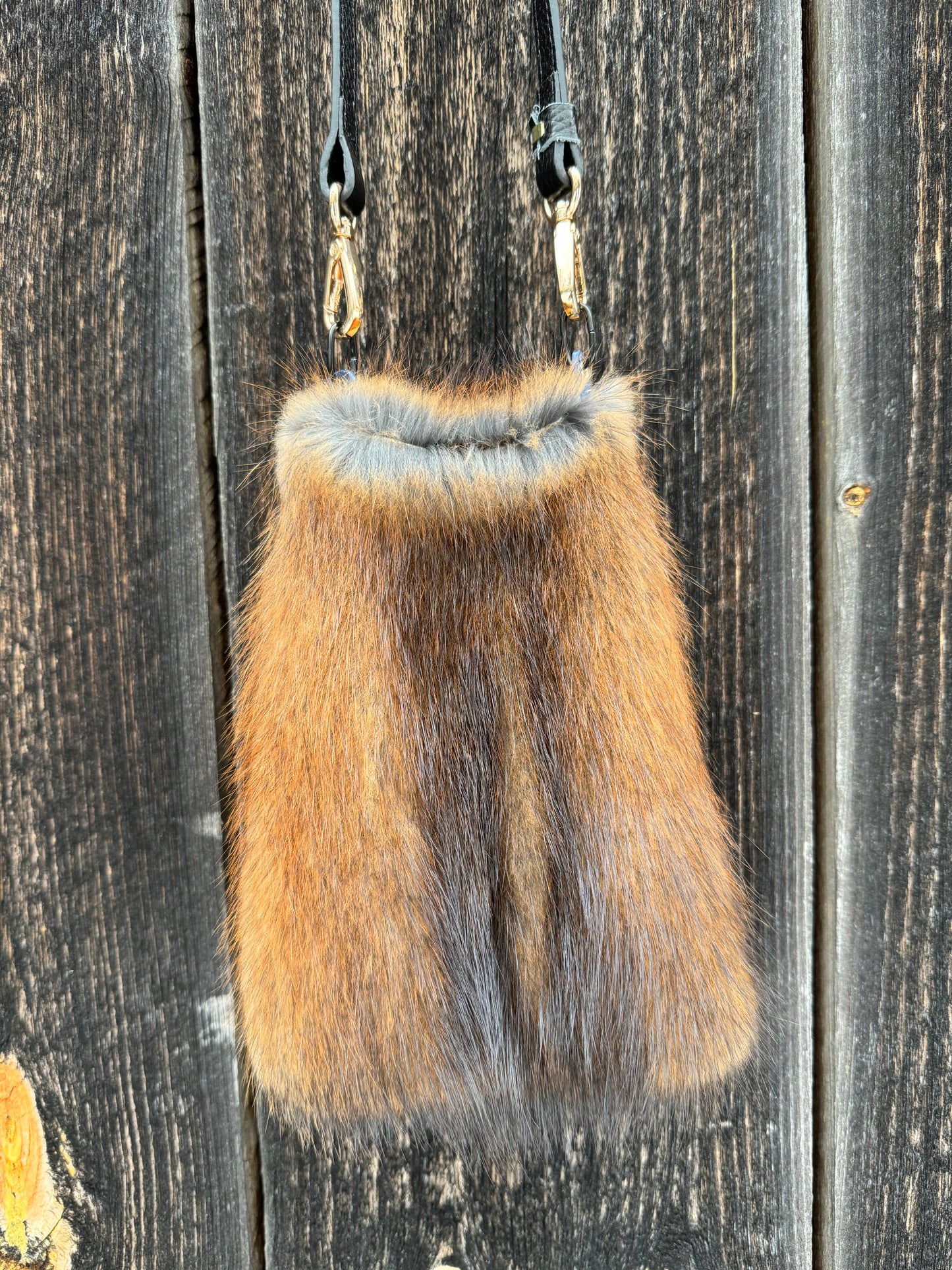 Muskrat Purse - Cross Body Muskrat Satchel