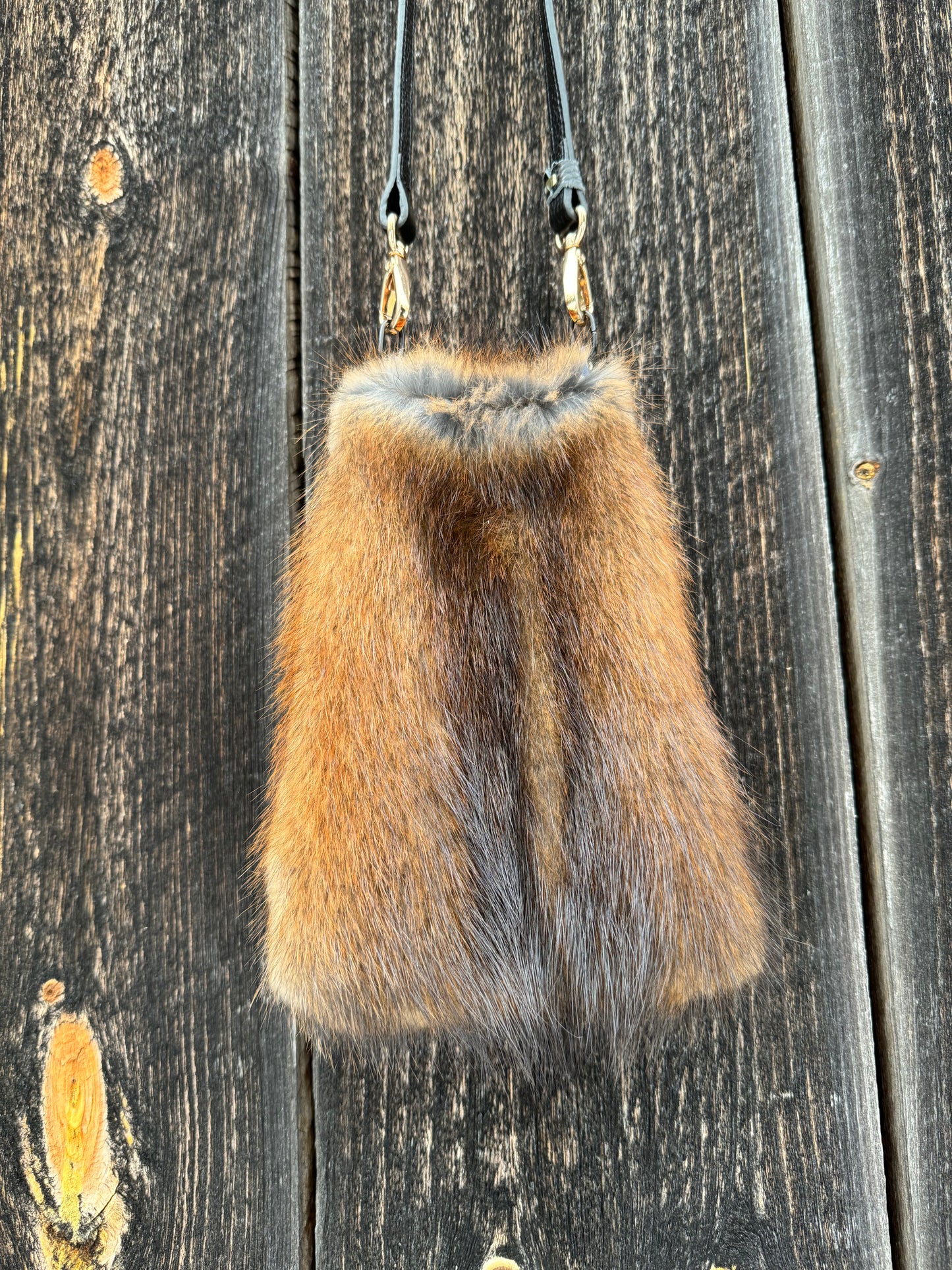 Muskrat Purse - Cross Body Muskrat Satchel