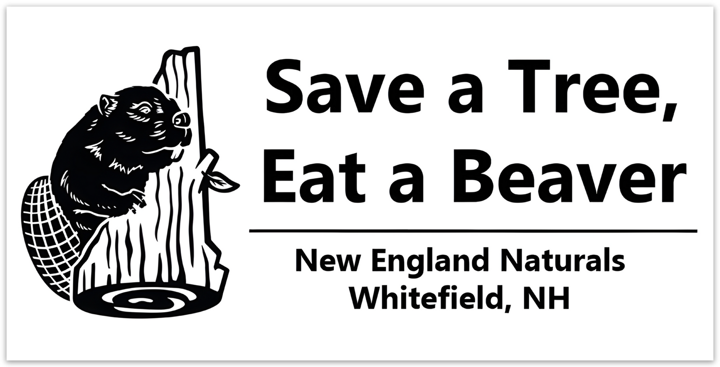 Beaver Sticker "Save a Tree, Eat a Beaver"
