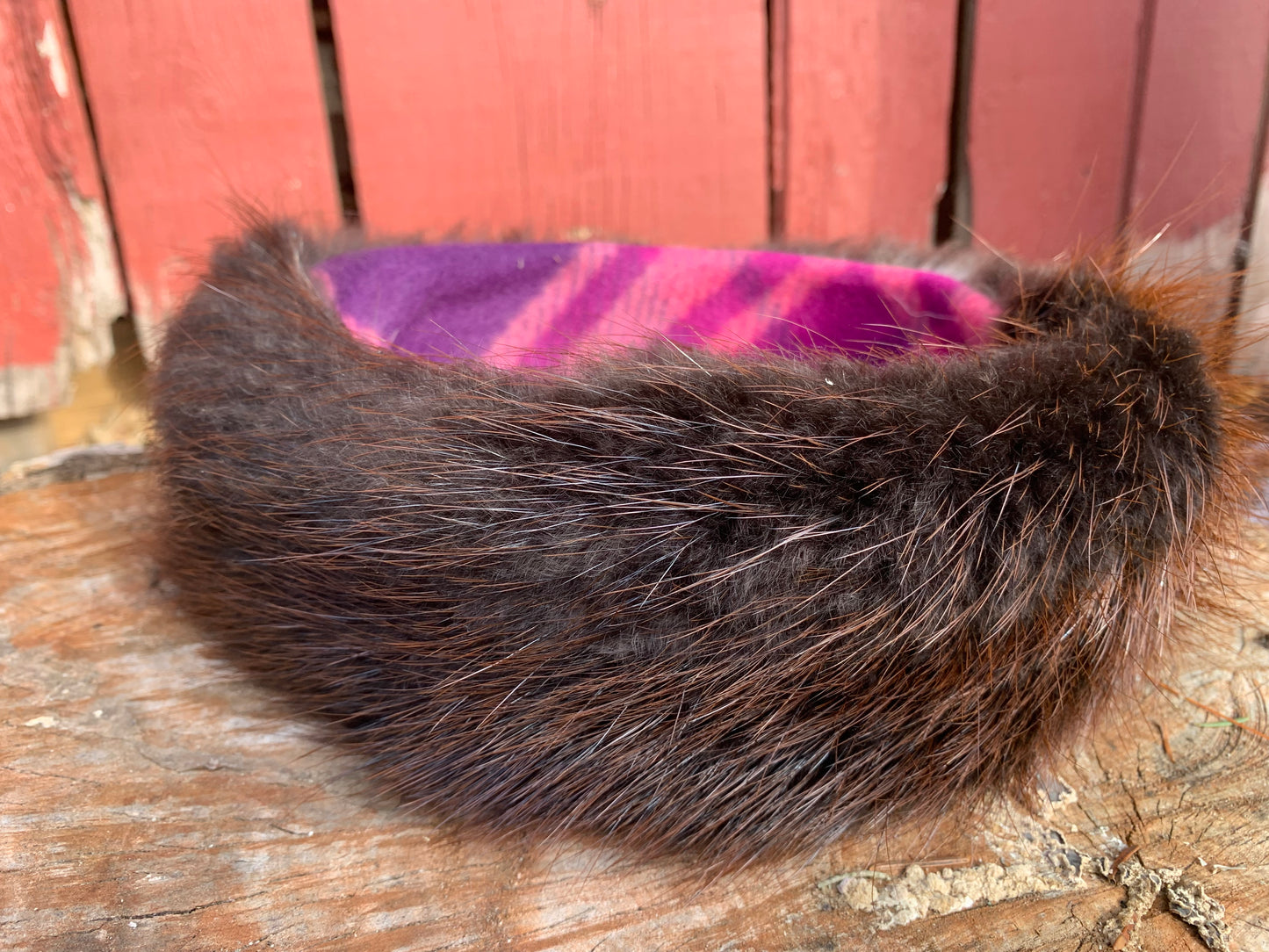 Beaver fur headband
