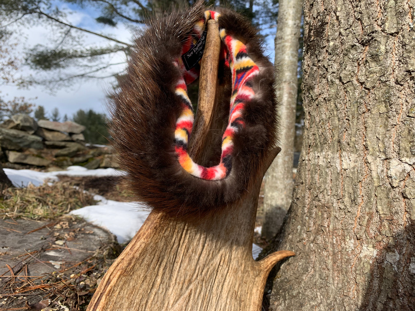 Beaver fur headband