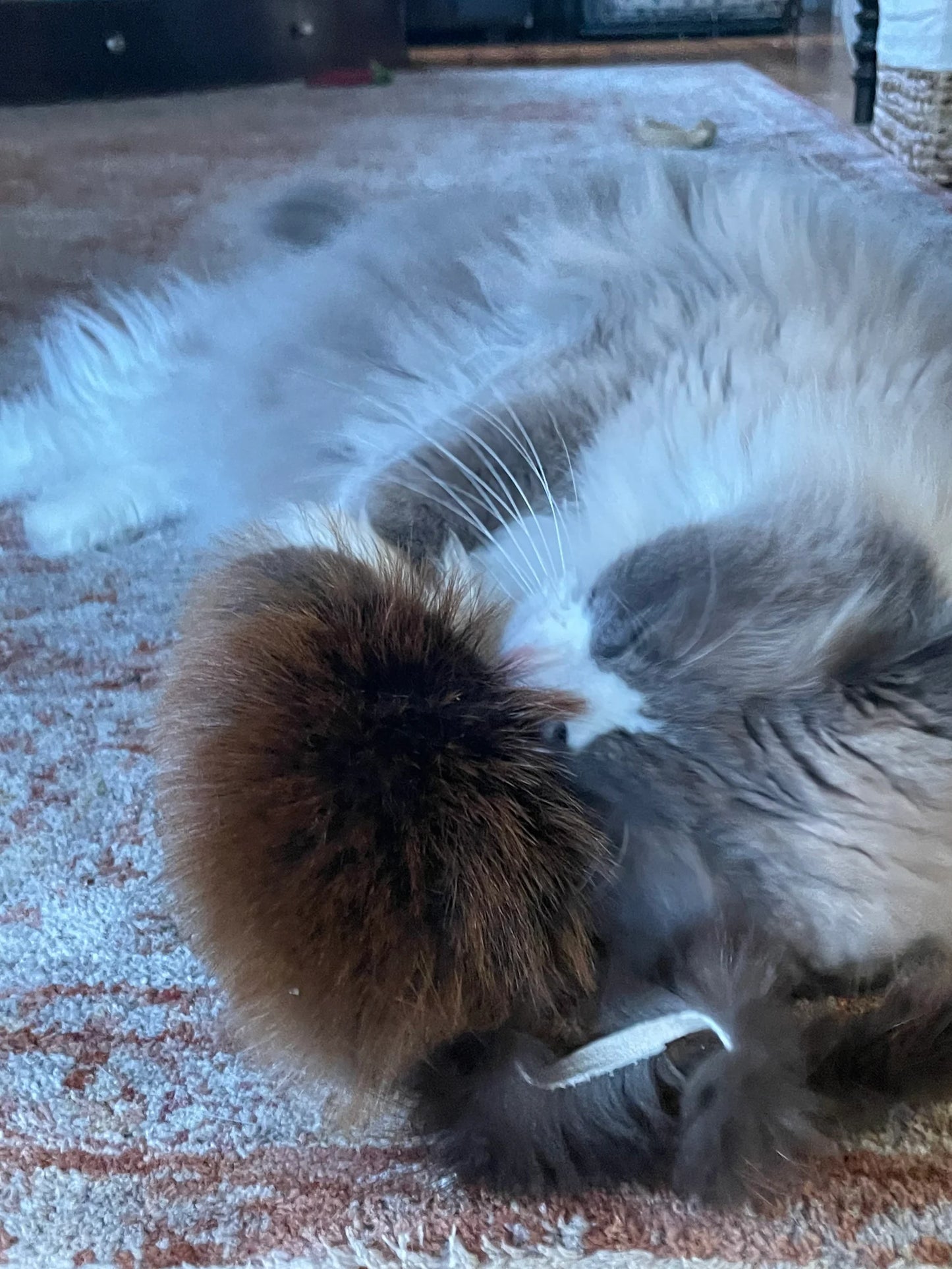 Rat Shaped Extra-Large Beaver Fur Cat Toy (mouse/rat)