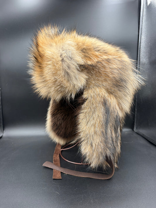 Boreal Bomber - Coyote Fur Hat (Made to Order)
