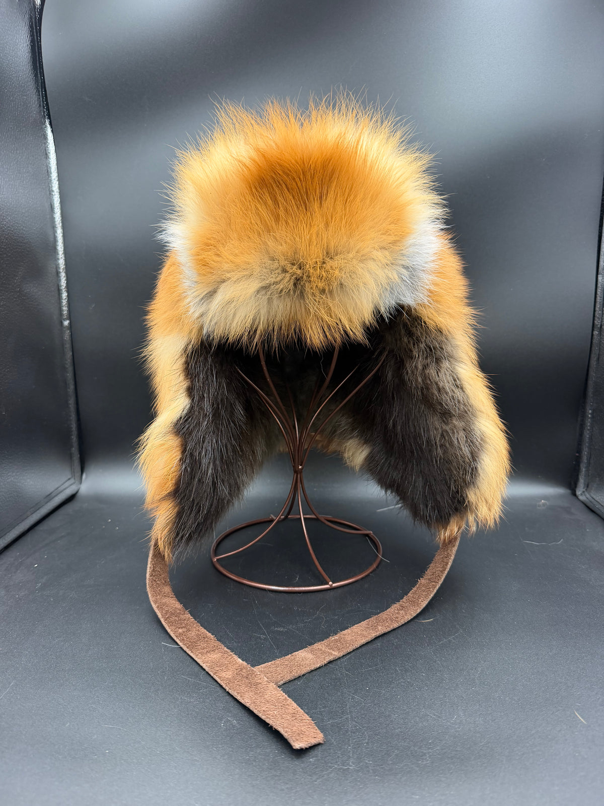 Boreal Bomber - Red Fox Fur Hat