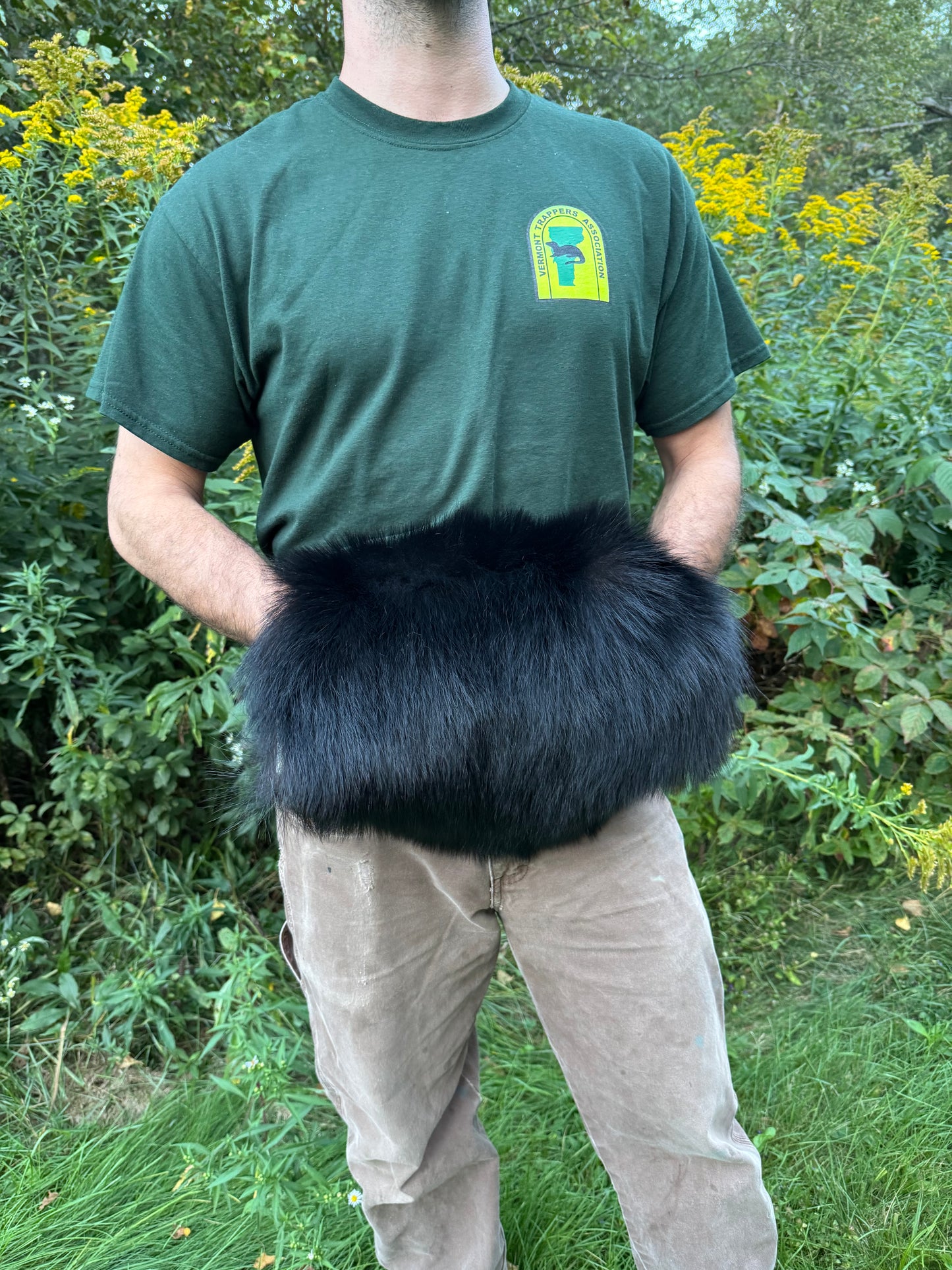 Black Bear Fur Hand Muff
