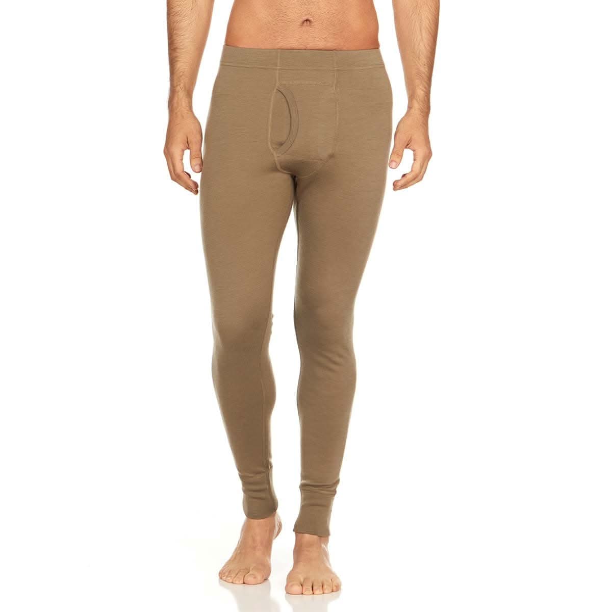 Midweight Men's Wool Bottom Thermal Base Layer -  100% Merino Wool