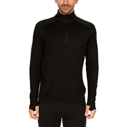Midweight Men's Wool 1/4 Zip -  100% Merino Wool