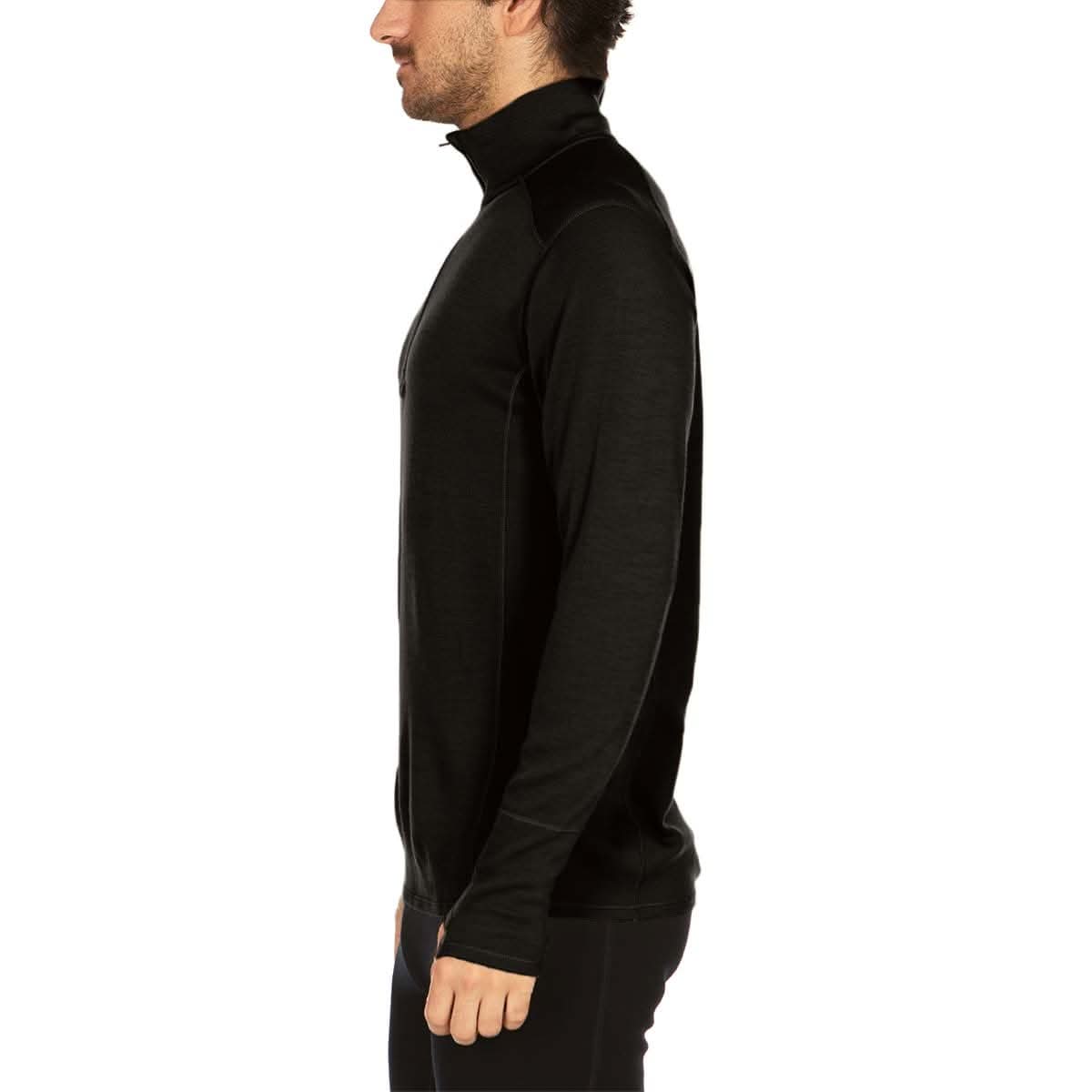 Midweight Men's Wool 1/4 Zip -  100% Merino Wool