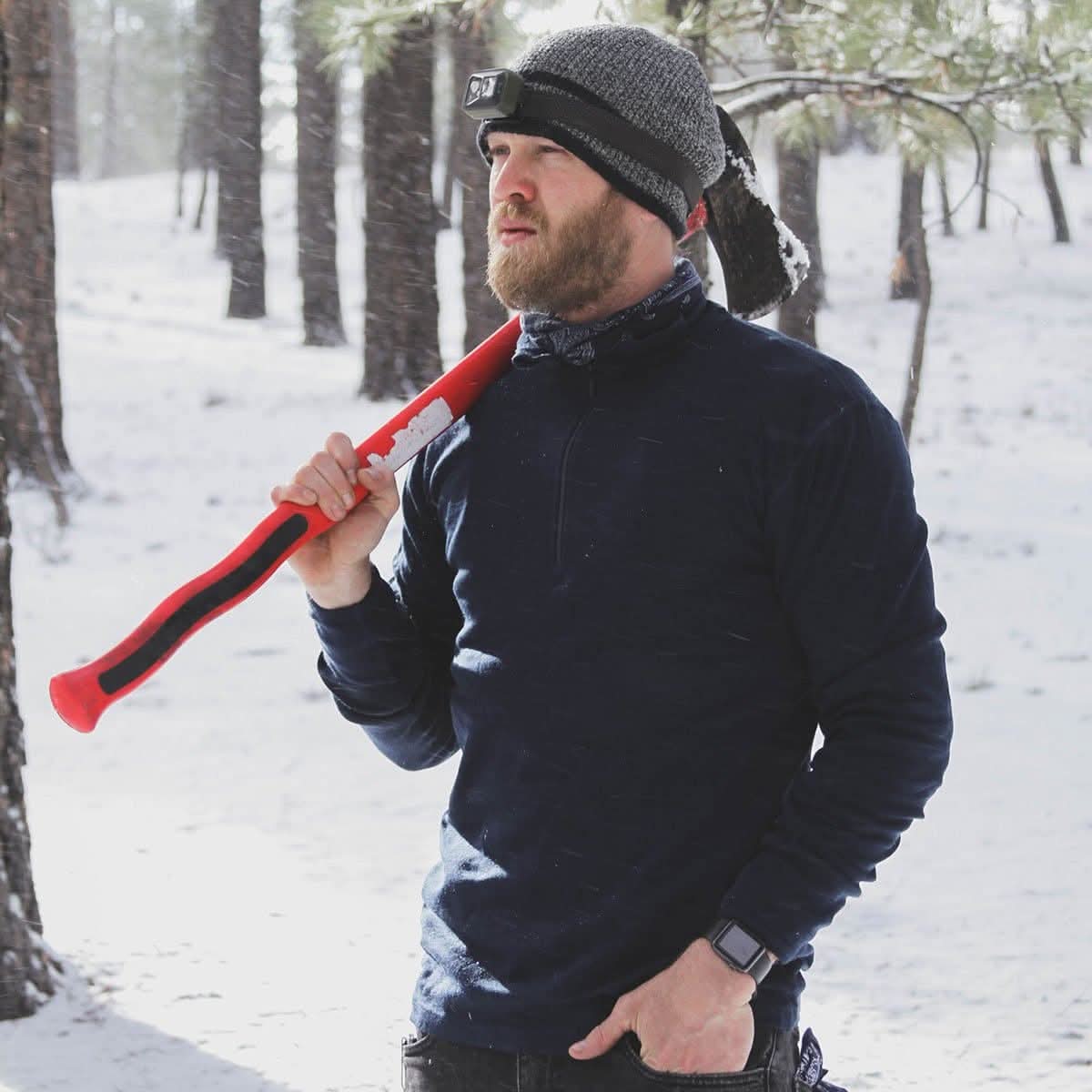 Midweight Men's Wool 1/4 Zip -  100% Merino Wool