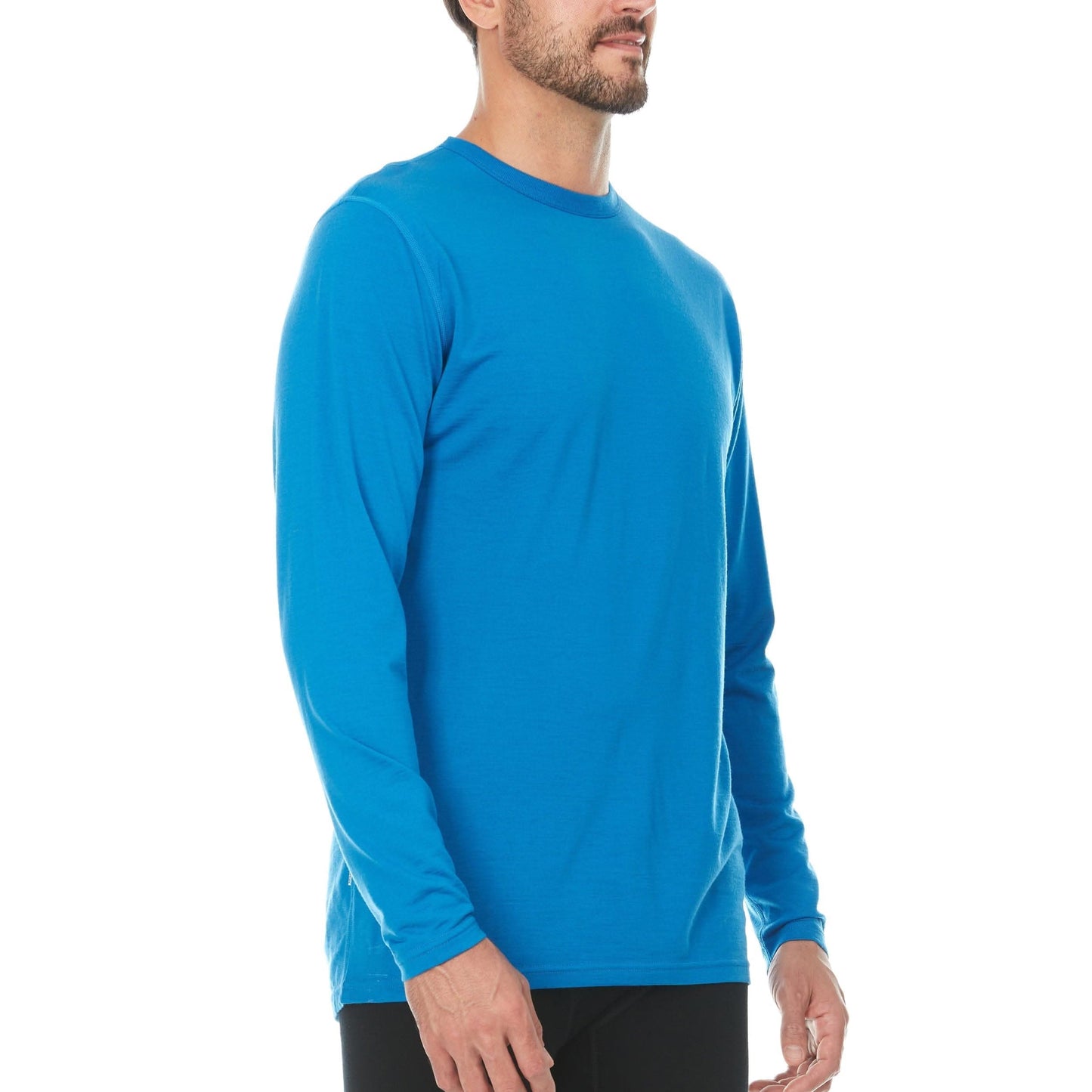 Men's Lightweight Long Sleeve 100% Merino Crew - Clearance