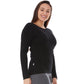 Midweight Women's Wool Crew Top -  100% Merino Wool
