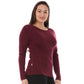 Midweight Women's Wool Crew Top -  100% Merino Wool