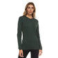 Midweight Women's Wool Crew Top -  100% Merino Wool