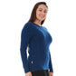Midweight Women's Wool Crew Top -  100% Merino Wool