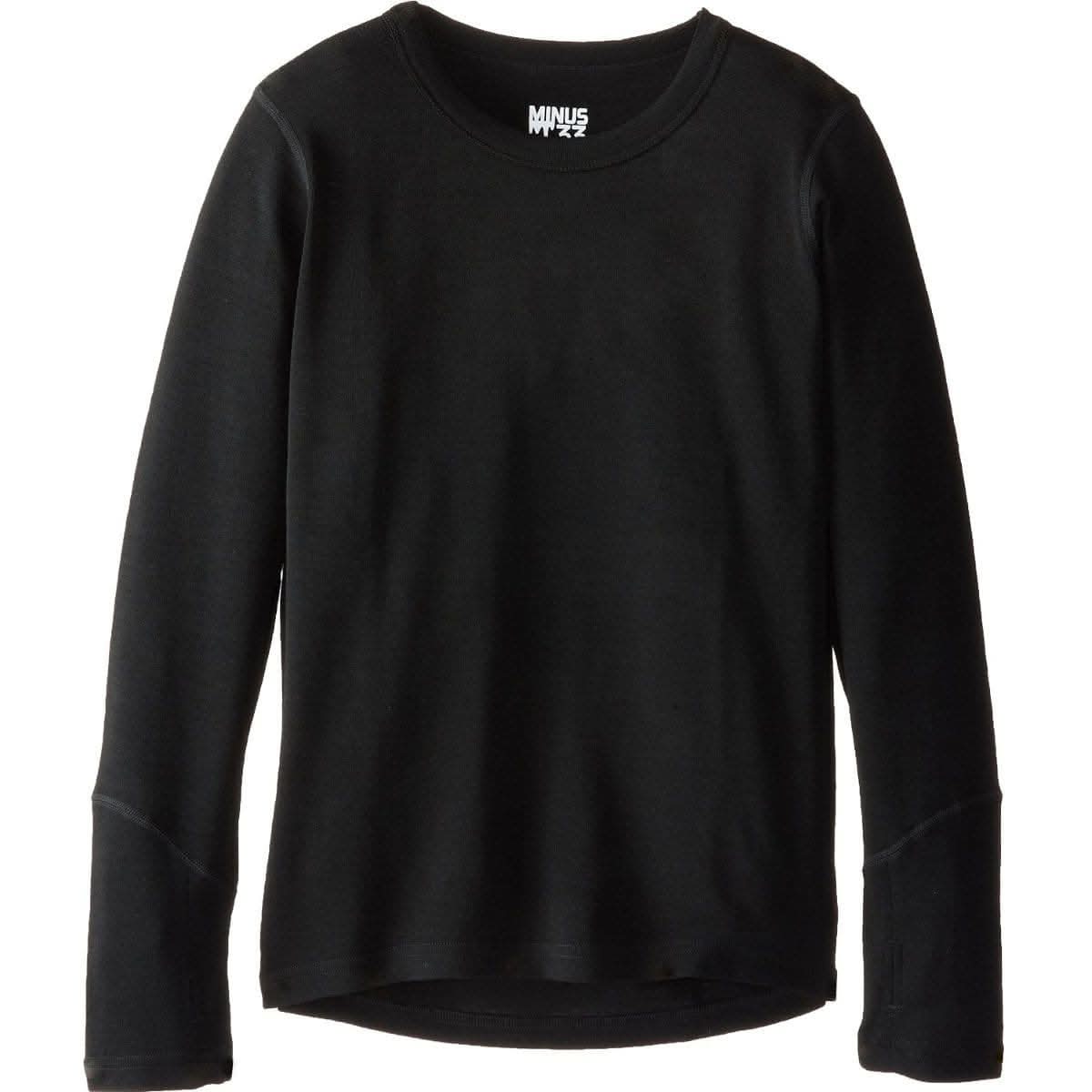 Midweight Kid's Wool Top Base Layer Crew - 100% Merino Wool