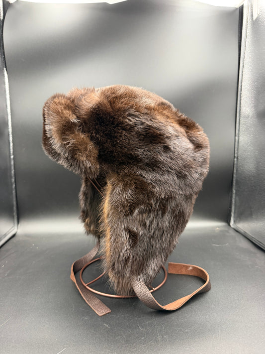 Boreal Bomber - Otter Fur Hat (Made to Order)
