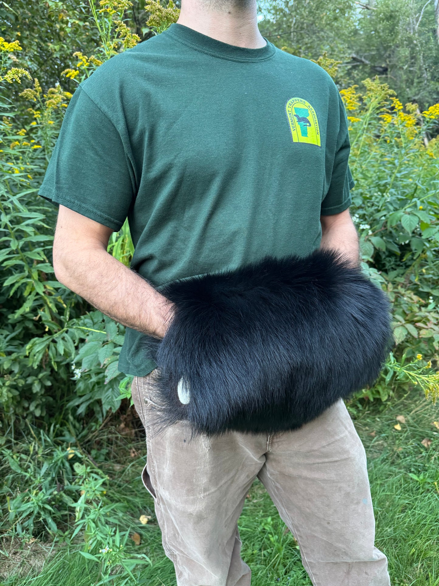 Black Bear Fur Hand Muff