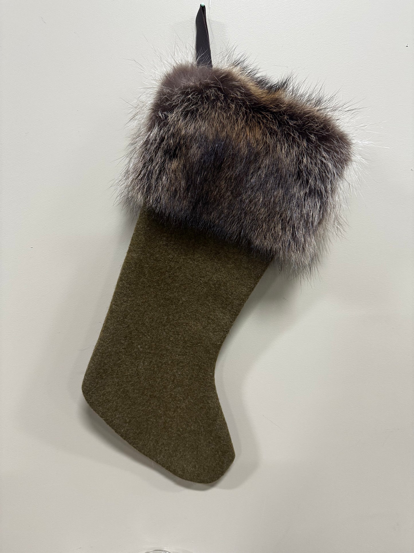 Christmas Stocking - Fur Trim