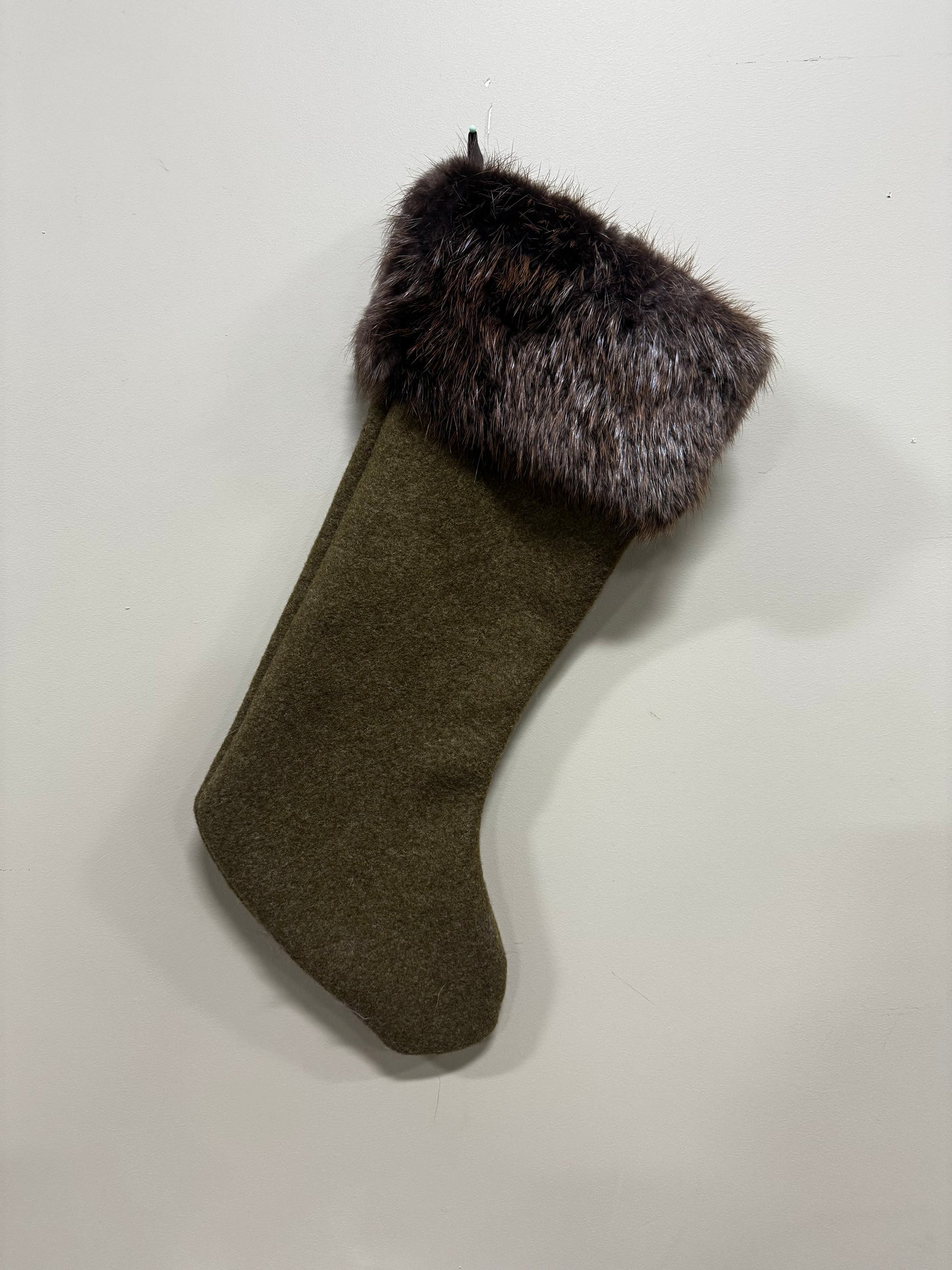 Christmas Stocking - Fur Trim