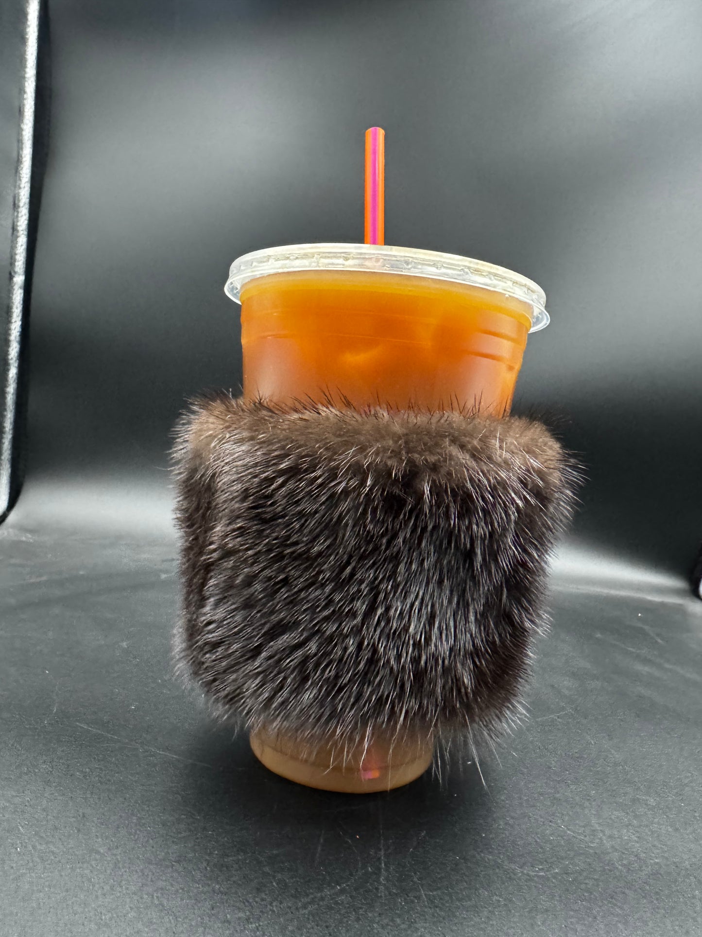 Iced Coffee/ Solo Cup Fur Beverage Holder