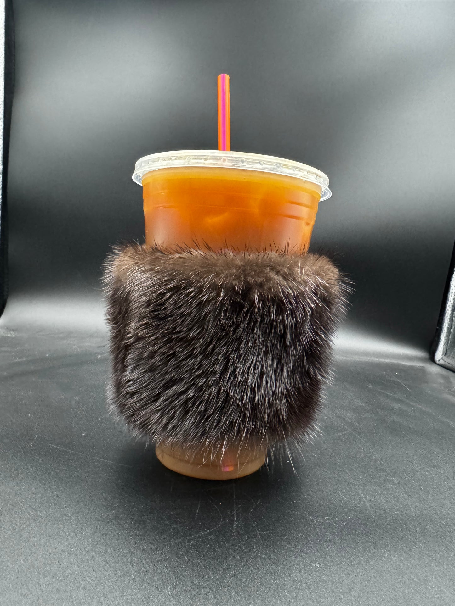 Iced Coffee/ Solo Cup Fur Beverage Holder