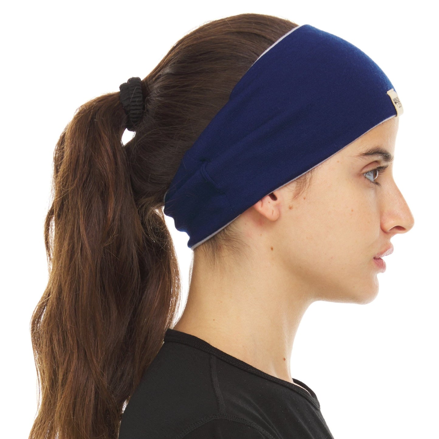 Midweight Reversible Wool Headband  - 100% Merino Wool