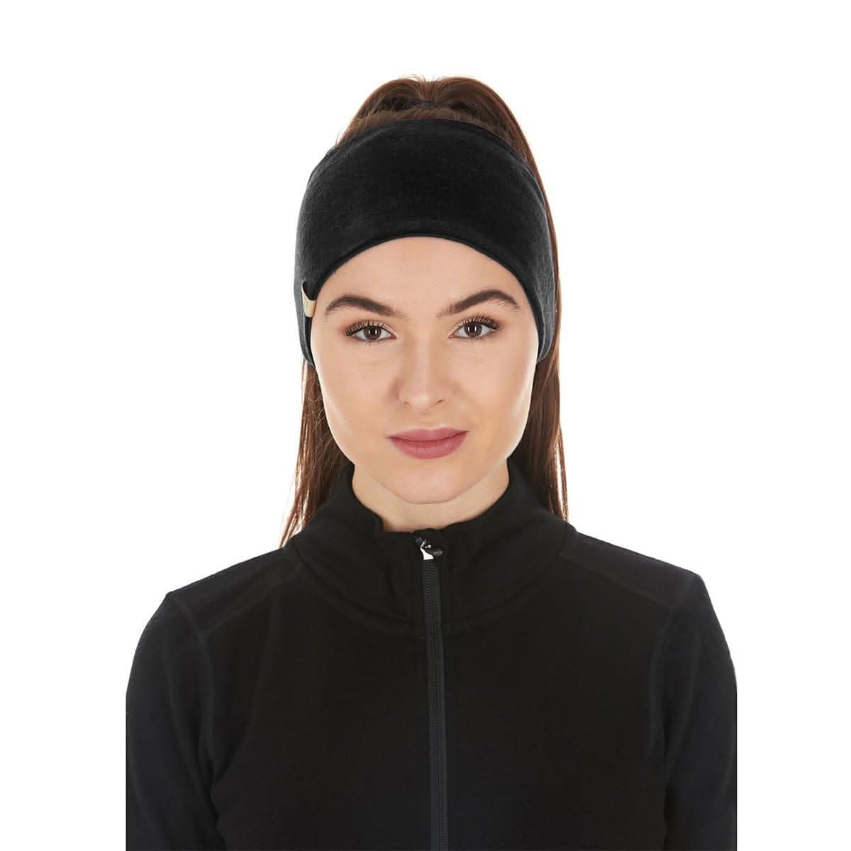 Midweight Reversible Wool Headband  - 100% Merino Wool