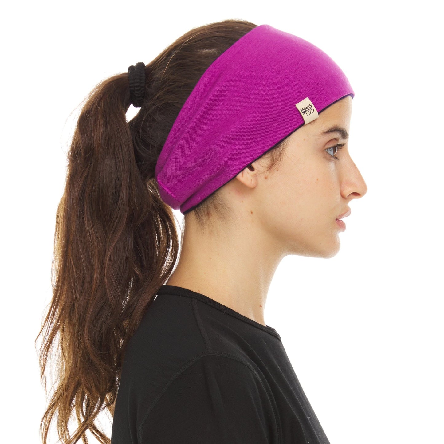 Midweight Reversible Wool Headband  - 100% Merino Wool