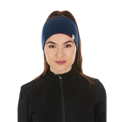 Midweight Reversible Wool Headband  - 100% Merino Wool