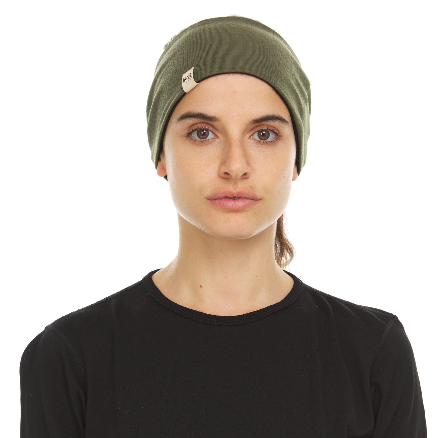 Midweight Reversible Wool Headband  - 100% Merino Wool