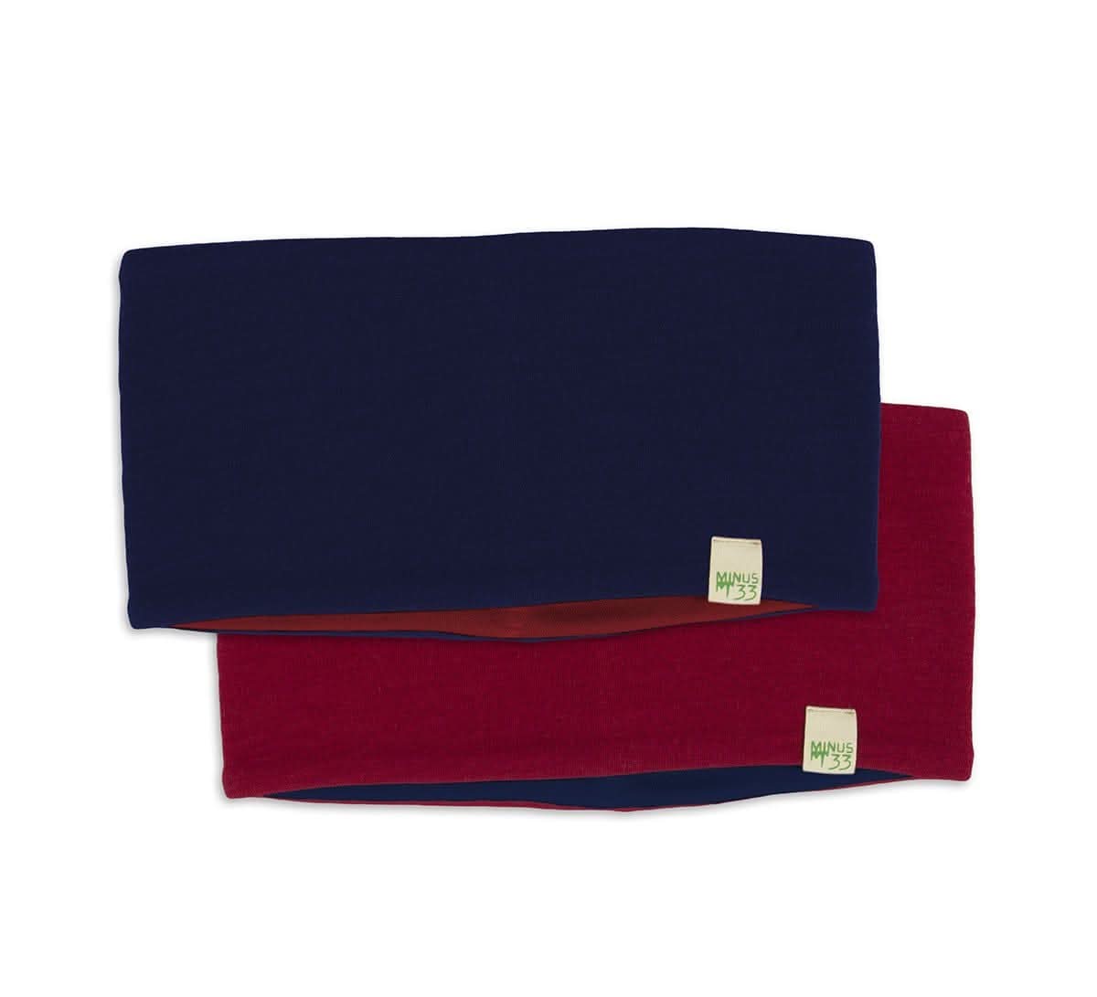 Midweight Reversible Wool Headband  - 100% Merino Wool