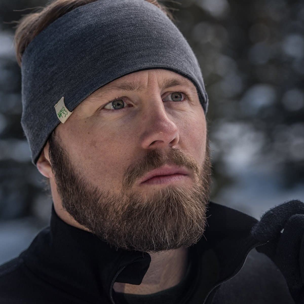 Midweight Reversible Wool Headband  - 100% Merino Wool