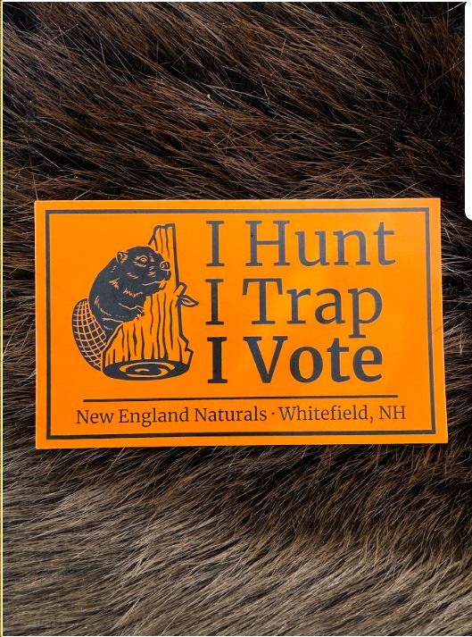 'I Hunt I Trap I Vote' Sticker (5"x3")